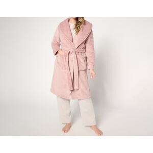 Berkshire Homewear Size XL Rose Velvetsoft 42" Robe A678340 NWT